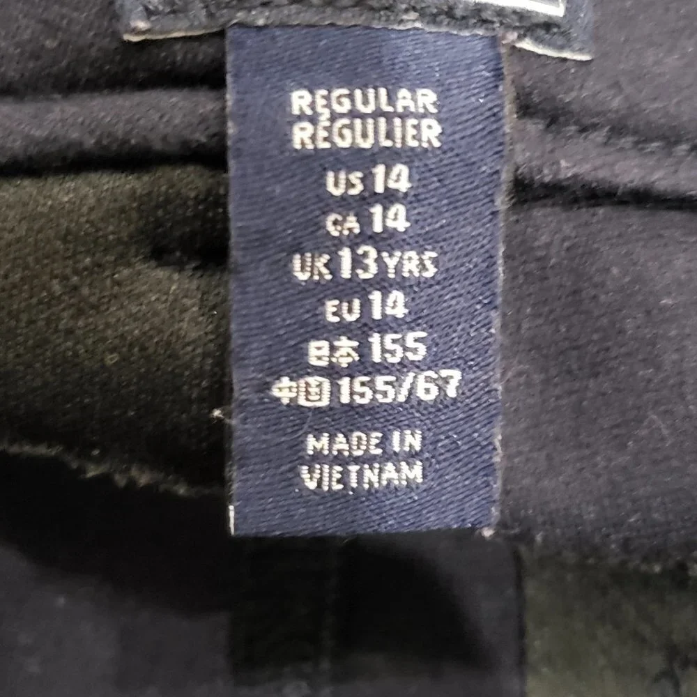 Gapkids, size 14 Navy Blue 2 Back pockets Stretchy Pants